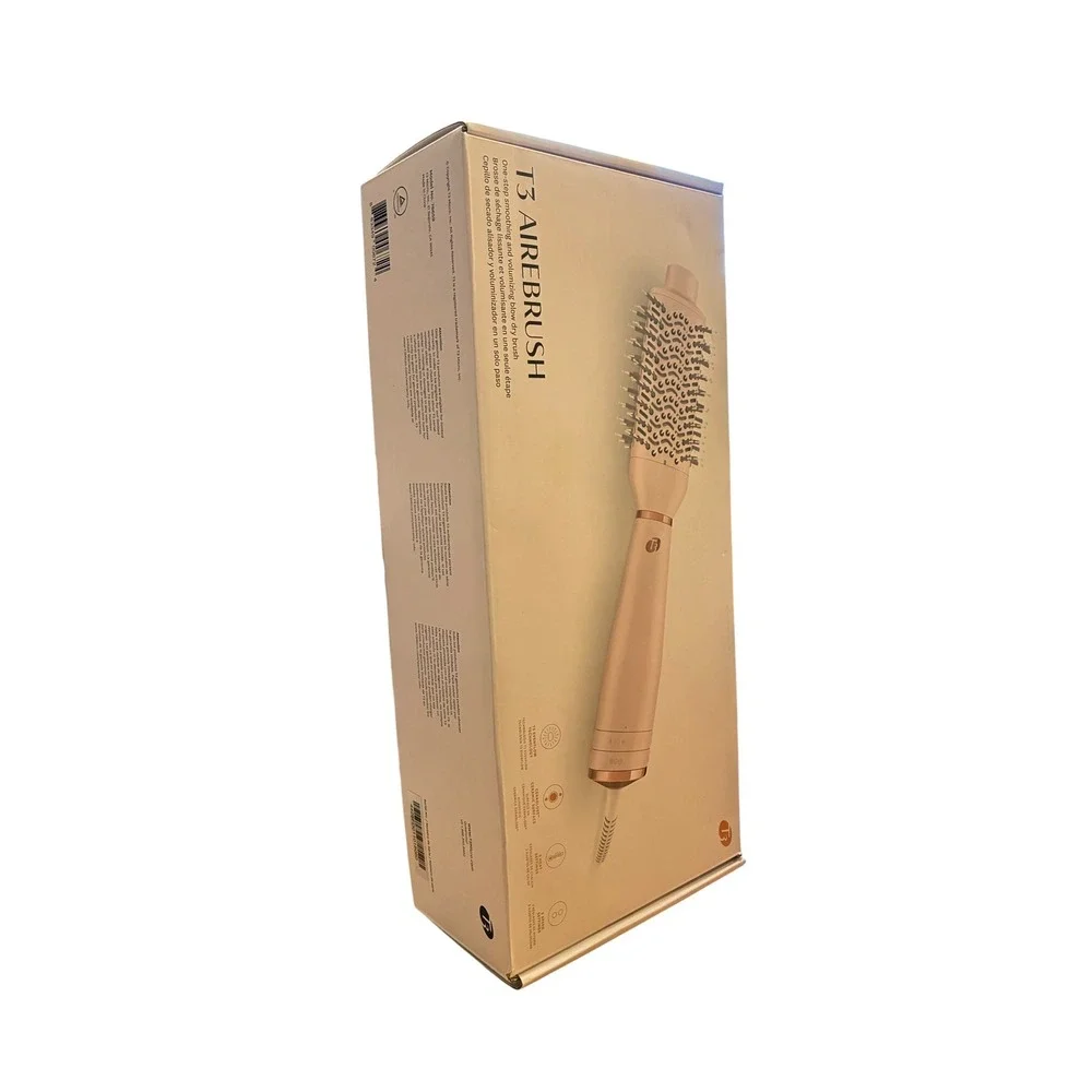T3 AireBrush One-Step Smoothing‎ Volumizing Blow Dry Brush White Rose Gold